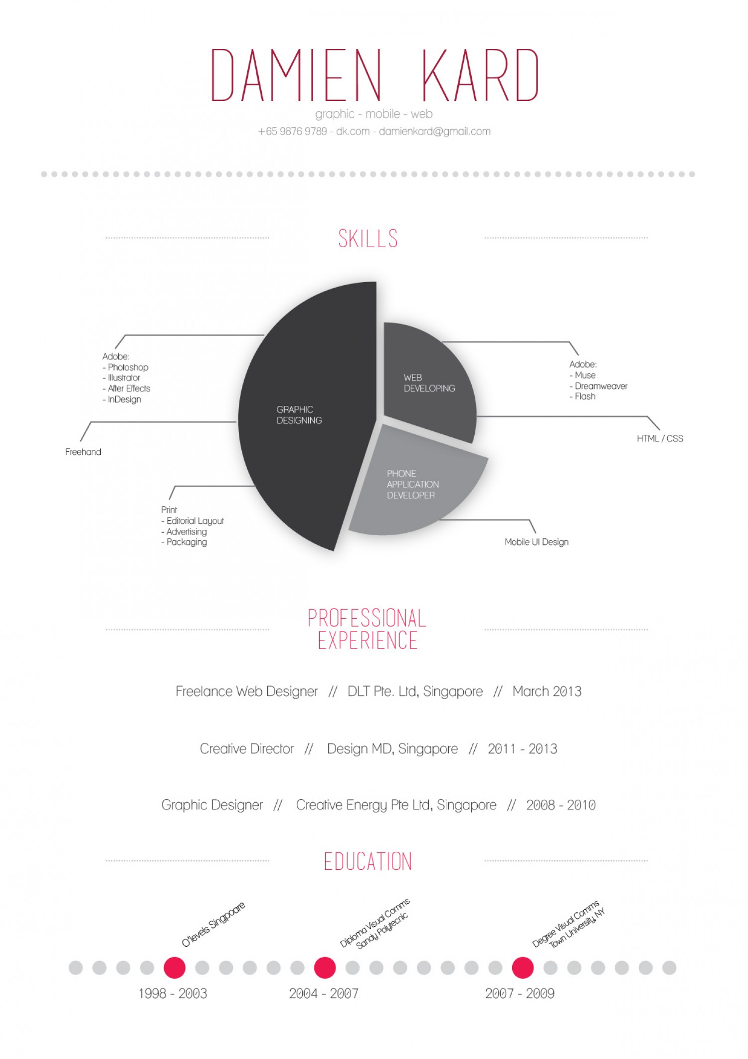 Simple Resume Infographic