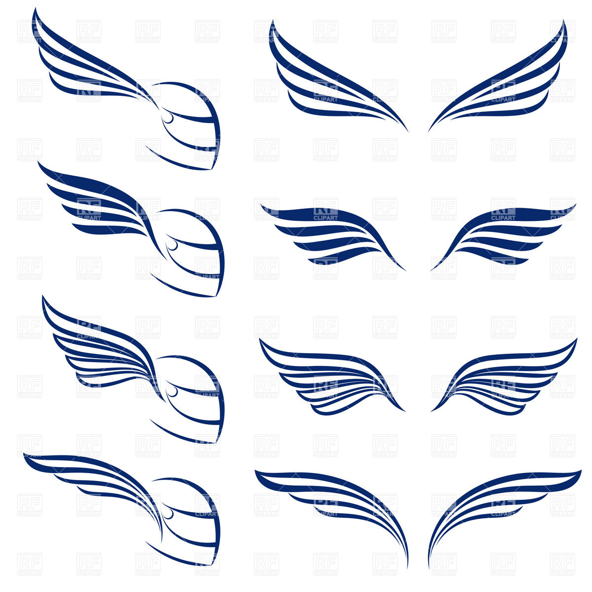 Simple Wings Vector