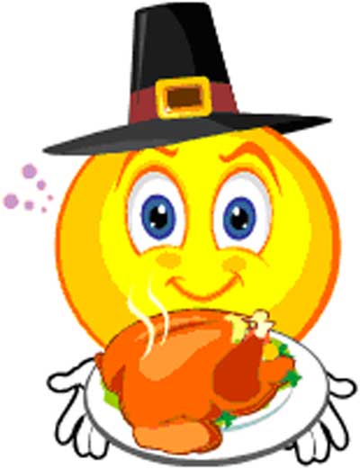 Smiley Face Clip Art Thanksgiving