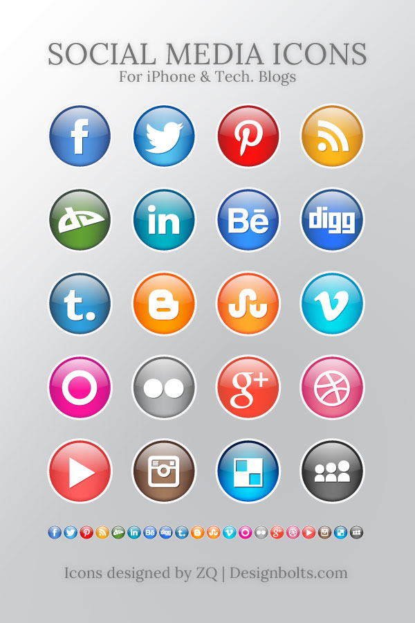 Social Media Icons Free