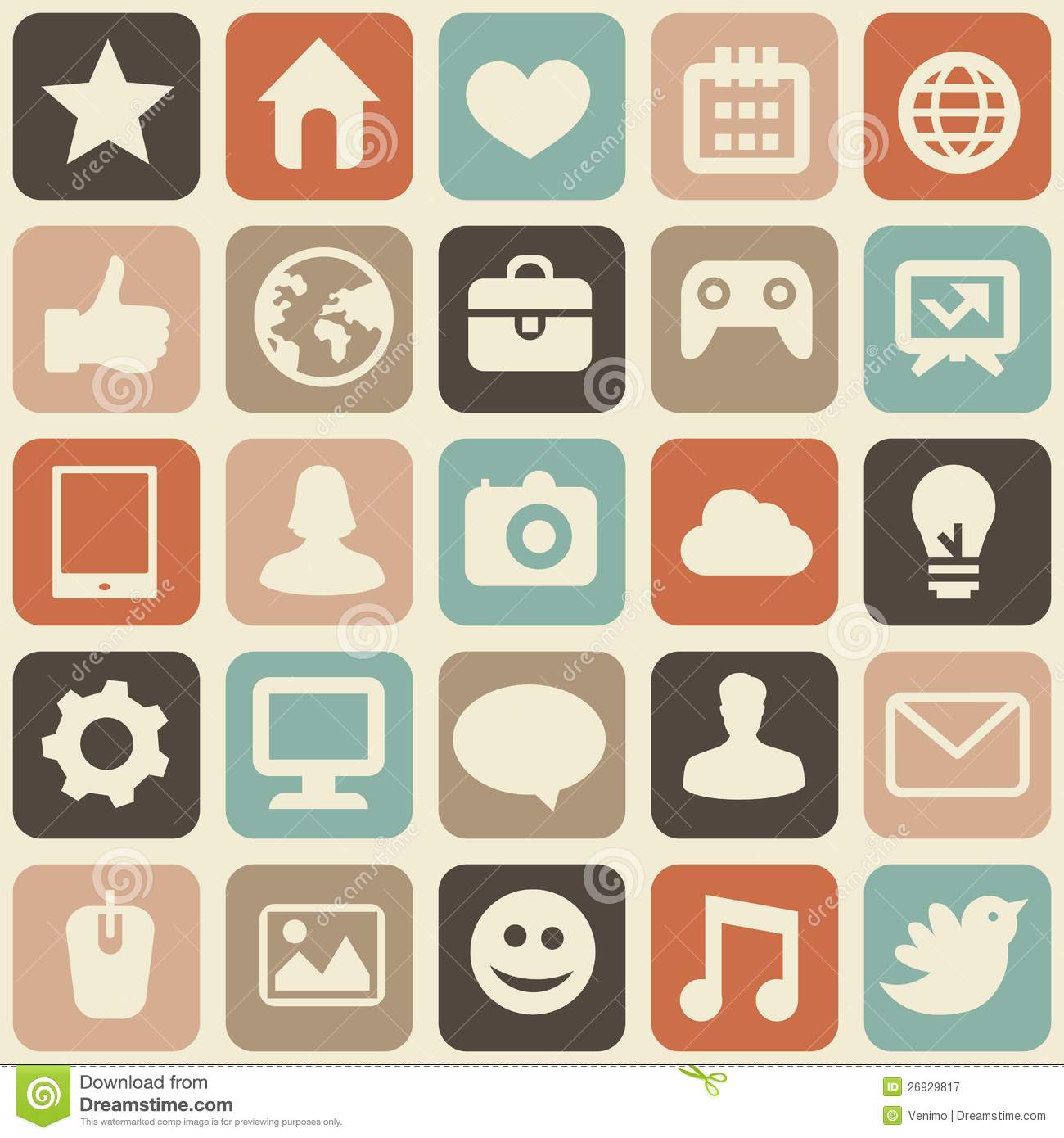 Social Media Icons Vector