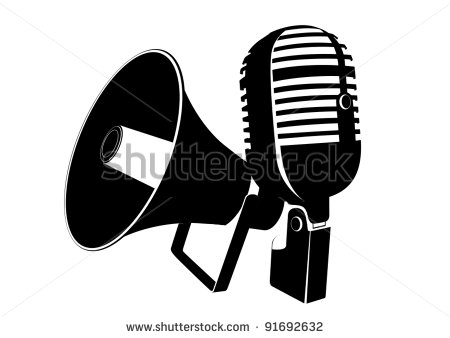 Speaker Clip Art Black and White