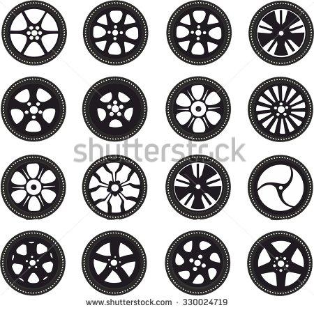 Spinning Wheel Clip Art Vector