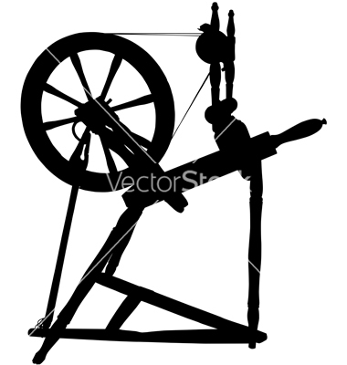 Spinning Wheel Silhouette