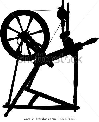 Spinning Wheel Silhouette