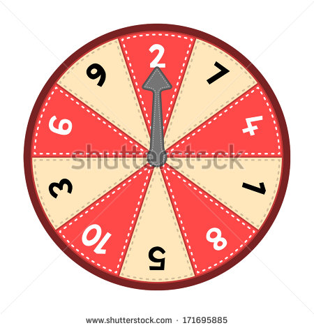 Spinning Wheel with Numbers