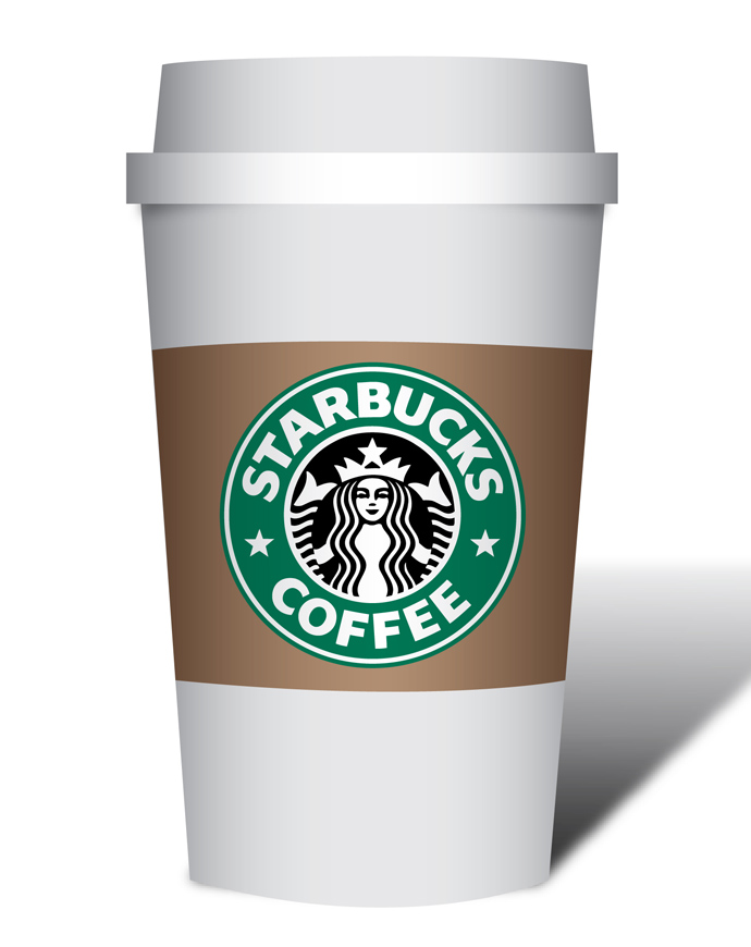 Starbucks Coffee Cup Cartoon