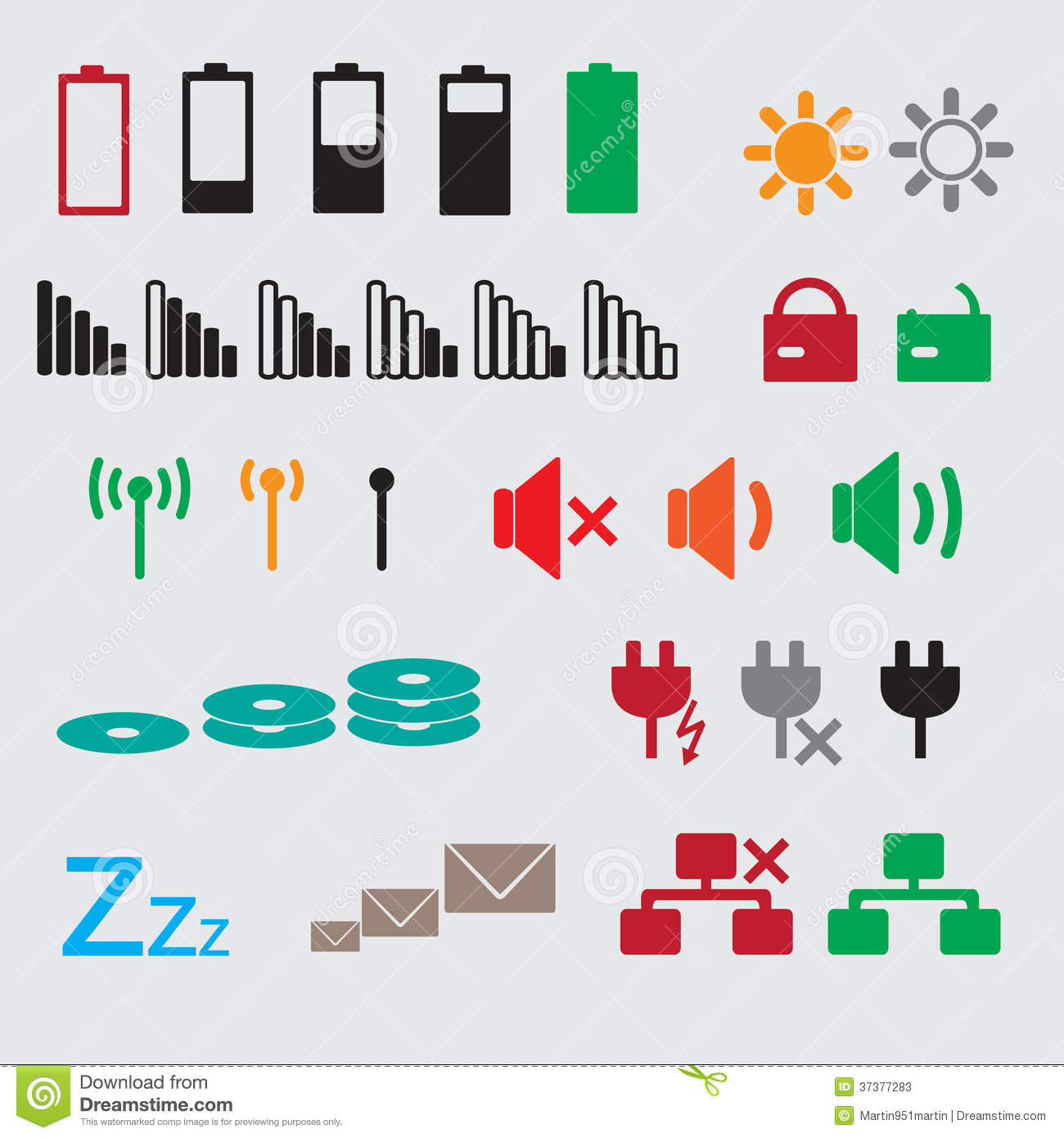 Status Icons Clip Art