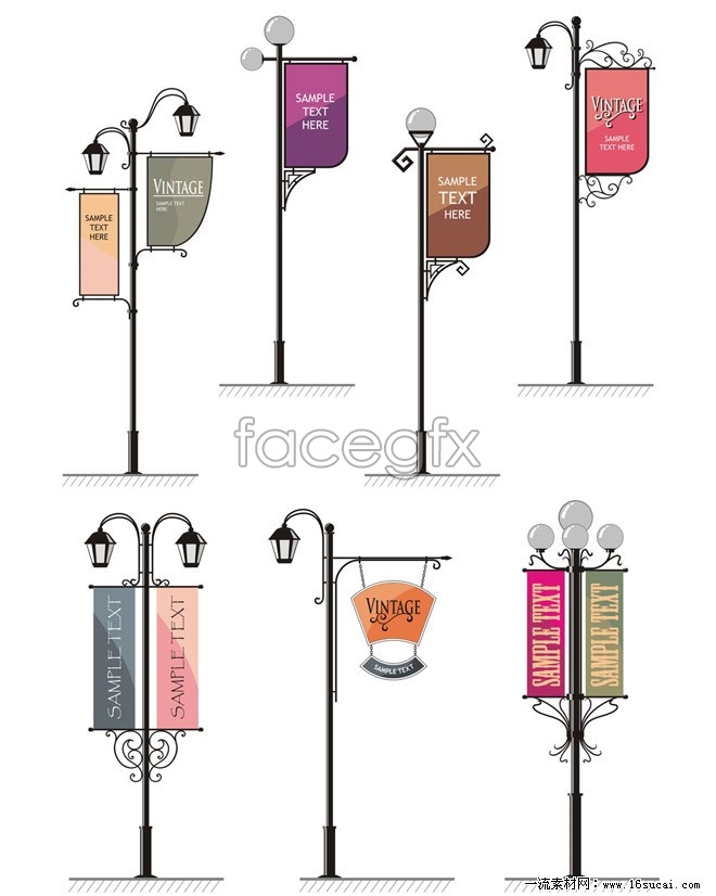 Street Light Banner Design