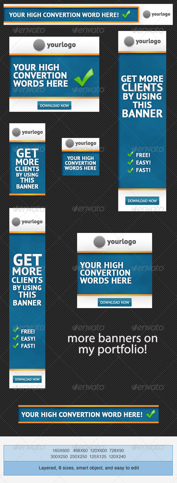 Template for Business Ad Banners