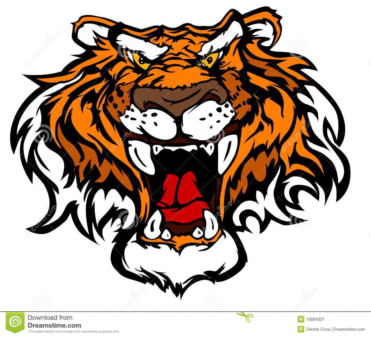 Tiger Mascot Head