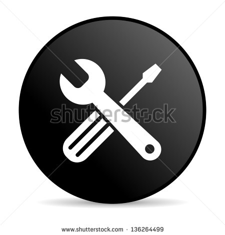 Tools Icon Black Circle