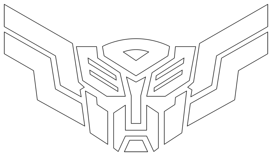 Transformers Autobot Symbol Outline Transformers Autobot Symbol Outline