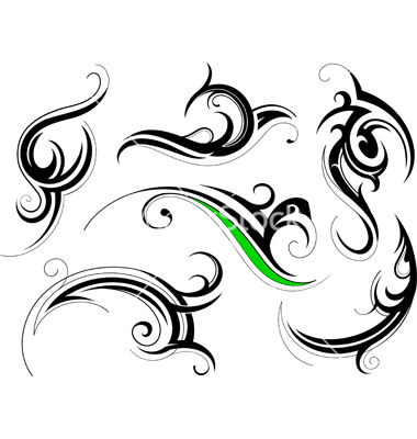 Tribal Swirl Tattoo Designs