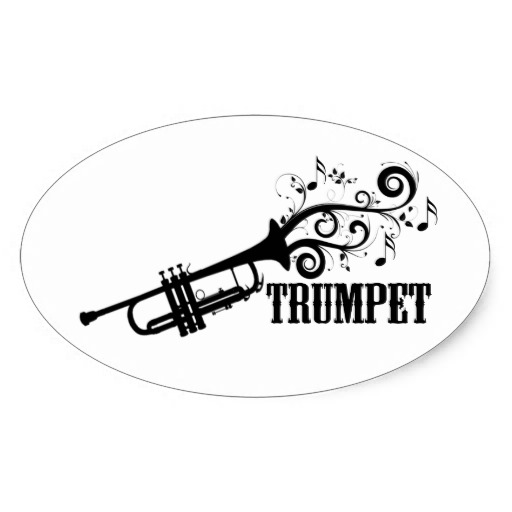 Trumpet Marching Band Stickers