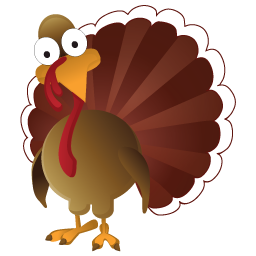 Turkey Icons Thanksgiving