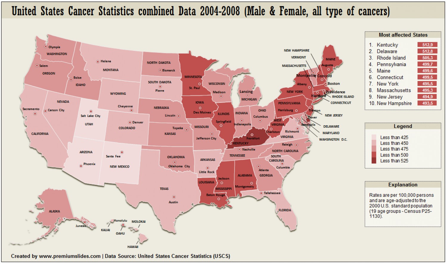 United States Cancer Map