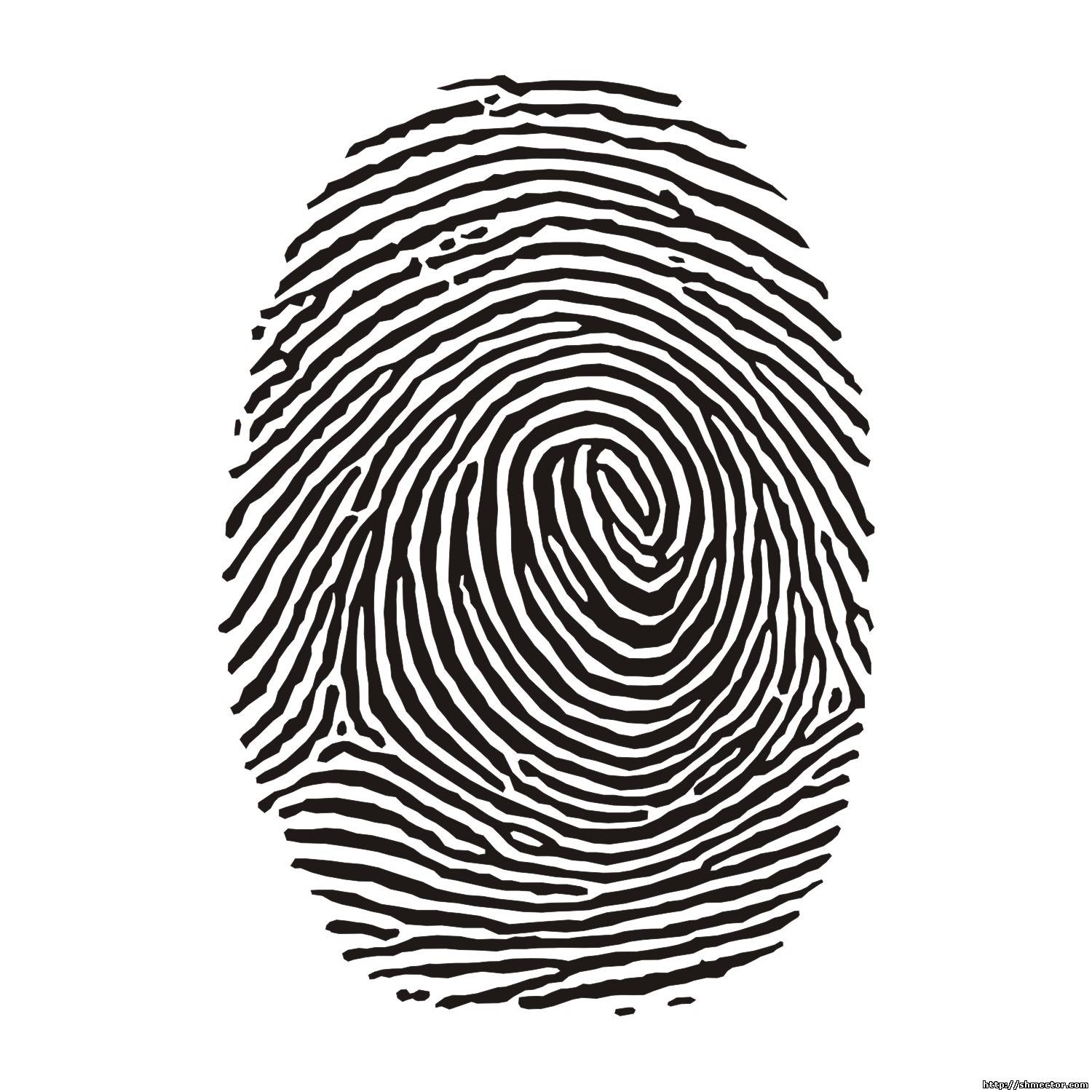 Vector Fingerprint Free Print Clip Art