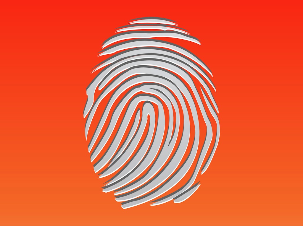 Vector Fingerprint Free Print Clip Art