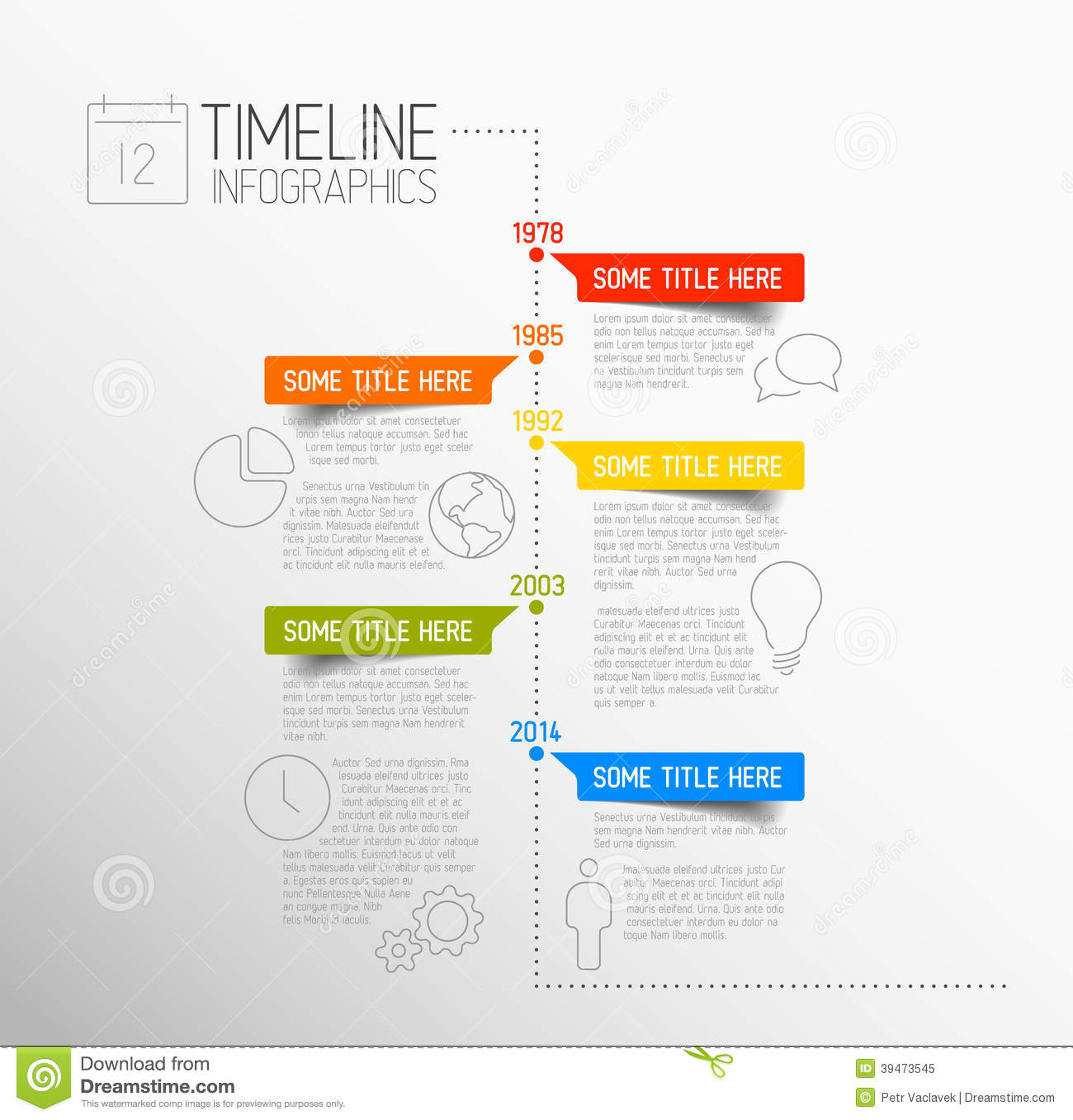 Vector Infographic Timeline
