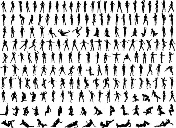 Vector People Silhouettes Vector People Silhouettes