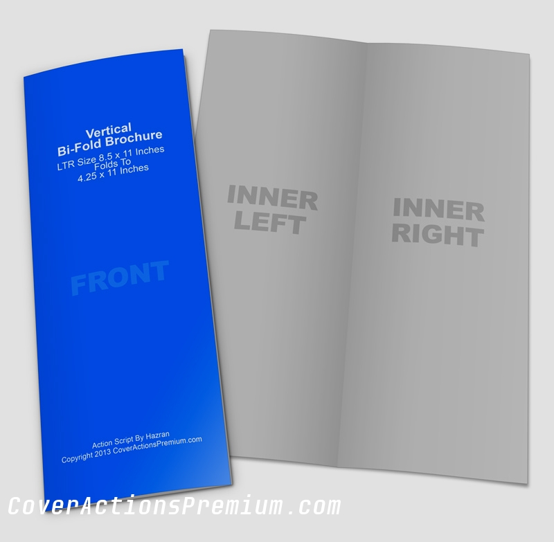 Vertical Bi Fold Brochure Template