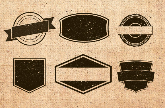 7 Vintage Badge Vector Templates Images