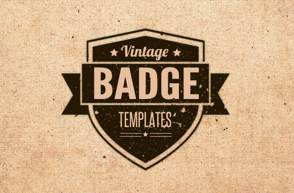 13 Vintage Vector Badge Templates Images