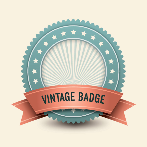 Vintage Badges Vector Graphic