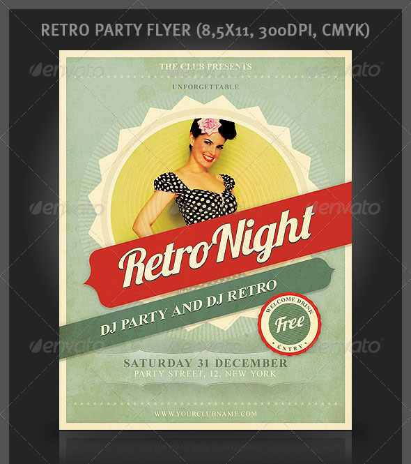 Vintage Flyer Template Free