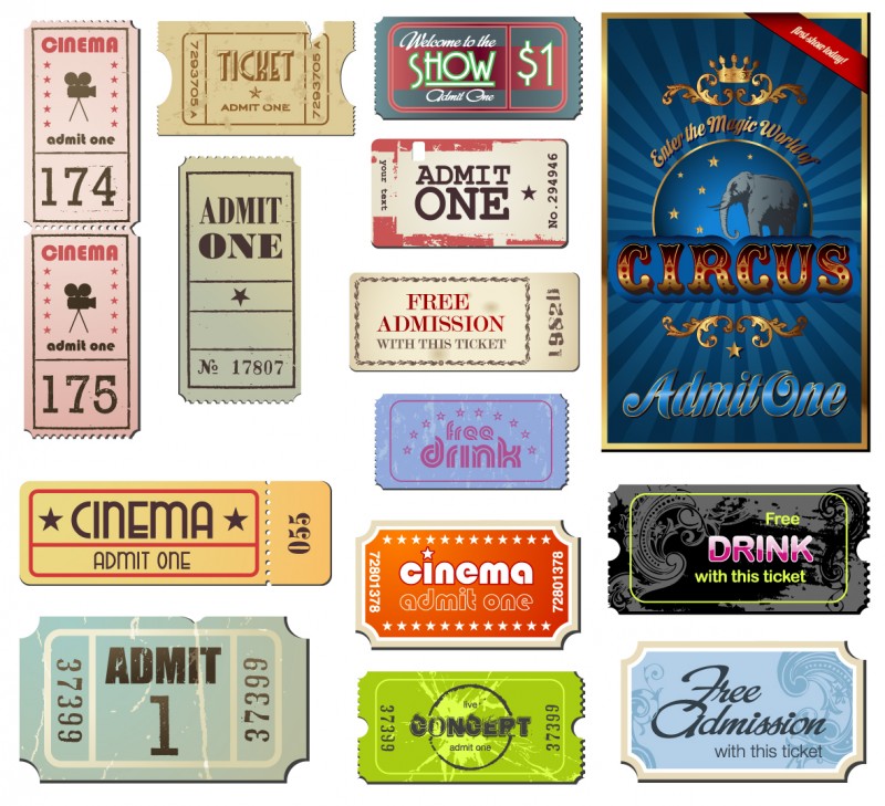 Vintage Movie Ticket