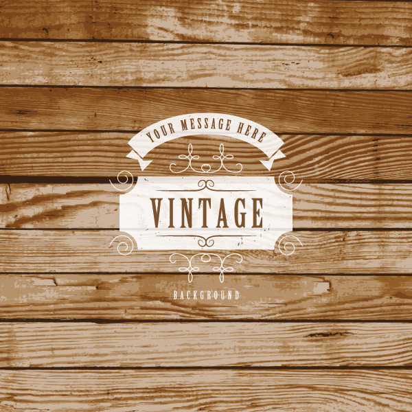 Vintage Wood Texture Vector