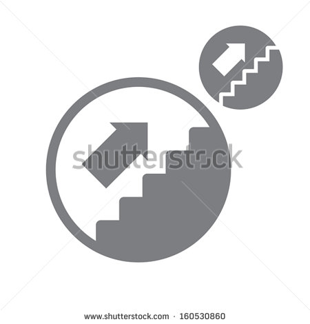 Walking Up Stairs Vector