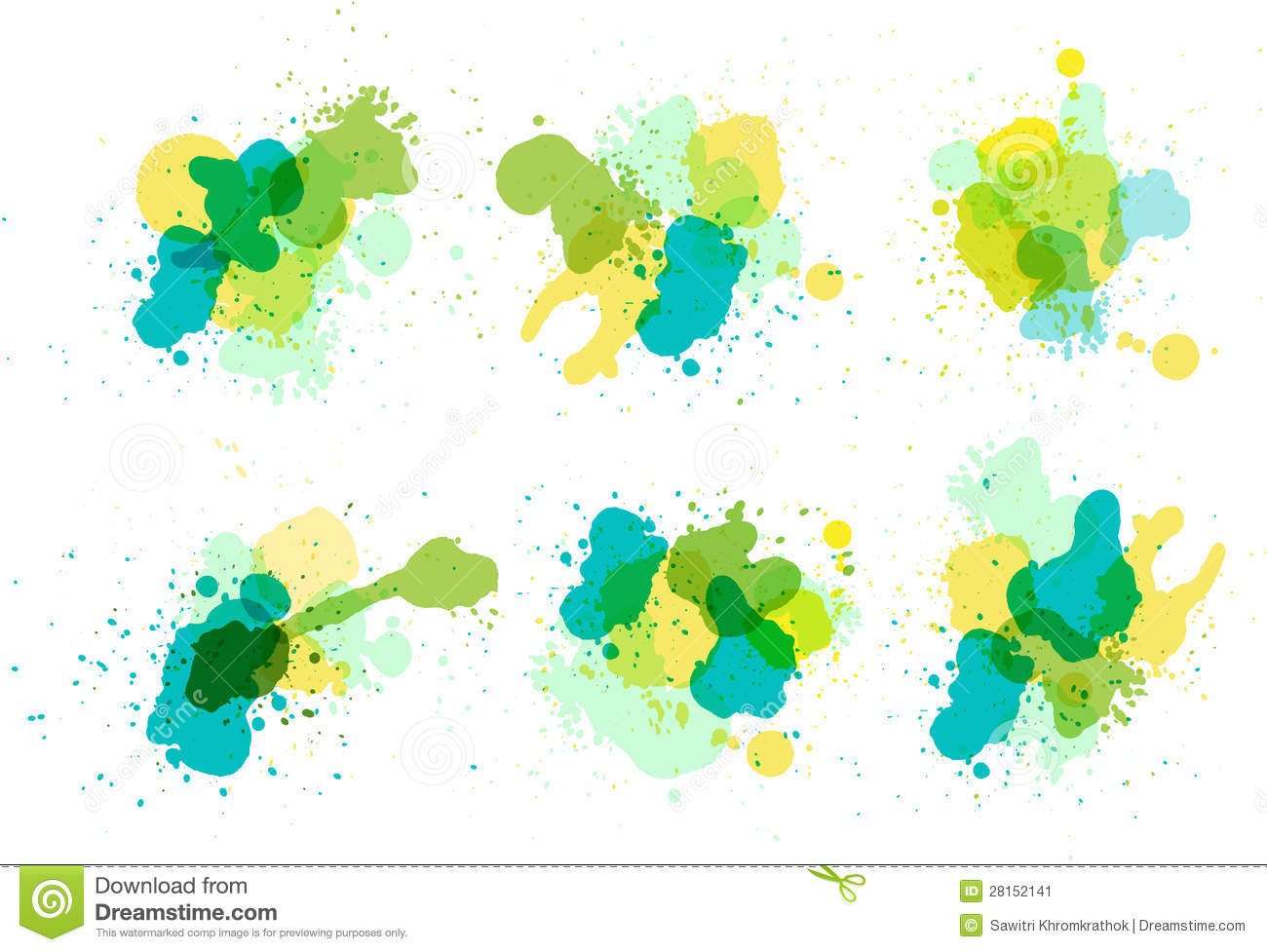 Watercolor Paint Splatter Vector