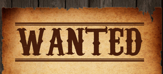 Western Wanted Font Word