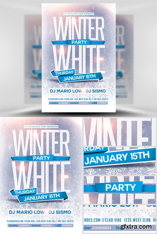 White Party Flyer Template White Party Flyer Template