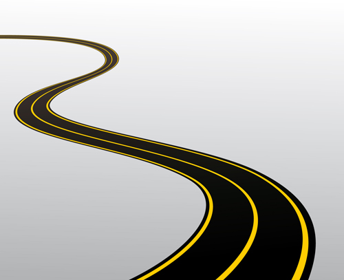 Winding Road Vector Winding Road Vector