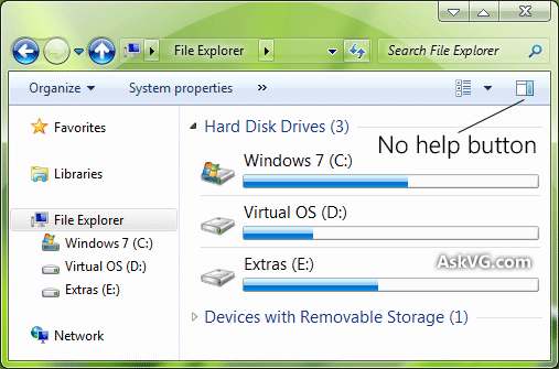 Windows Explorer Button
