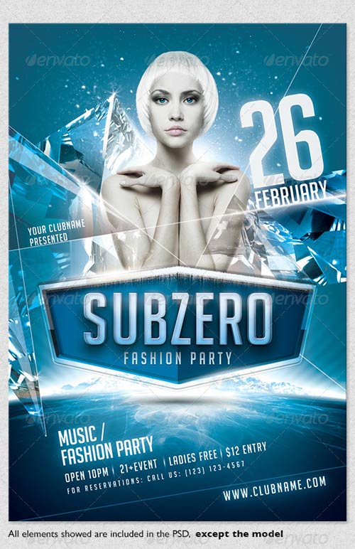 Winter Party Flyer Template Winter Party Flyer Template