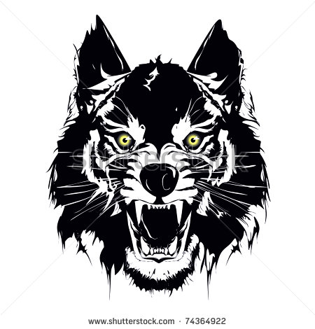 Wolf Eyes Vector Art