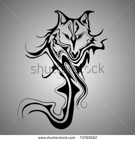 Wolves Tribal Tattoo Designs