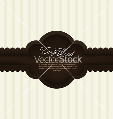 Wooden Vintage Frame Vector Free